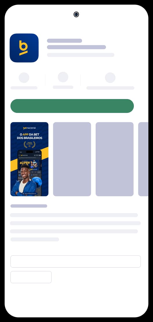 Play Store - Aplicativo Betnacional